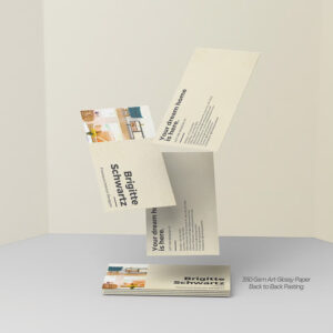 350 Gsm Art Glossy Paper Back to Back Pasting