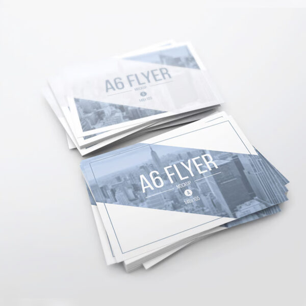 A6 Flyer 2 side printing in dubai