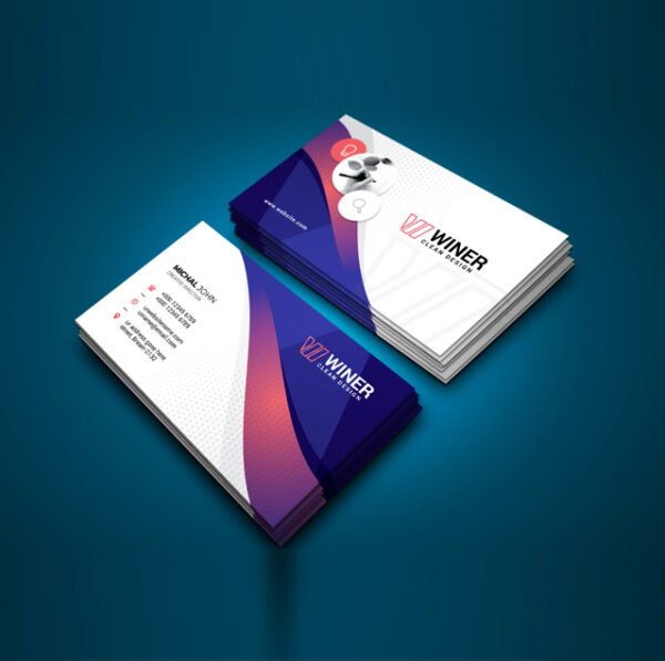 bsiness card glossy round corner printing in dubai