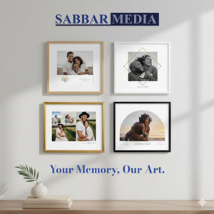 The Forever Heart: Custom Date Floral Frame